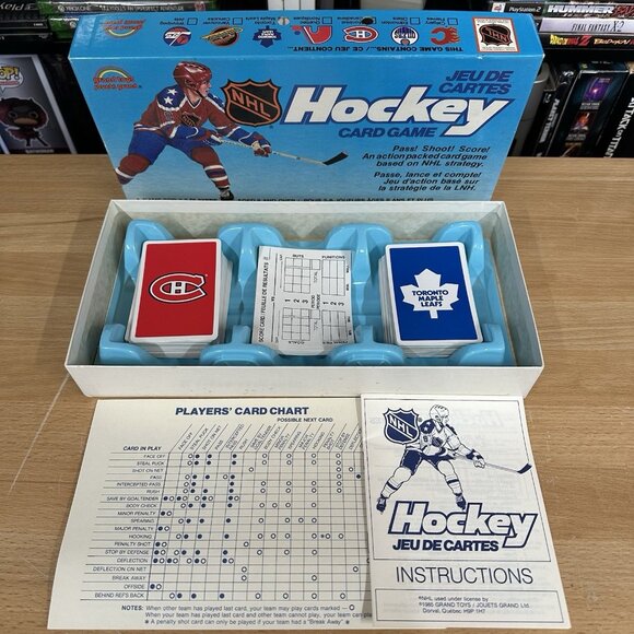 Hockey Card Game From Grand Toys 1985 - Toronto Maple Leafs Montreal Canadiens - Picture 1 of 6